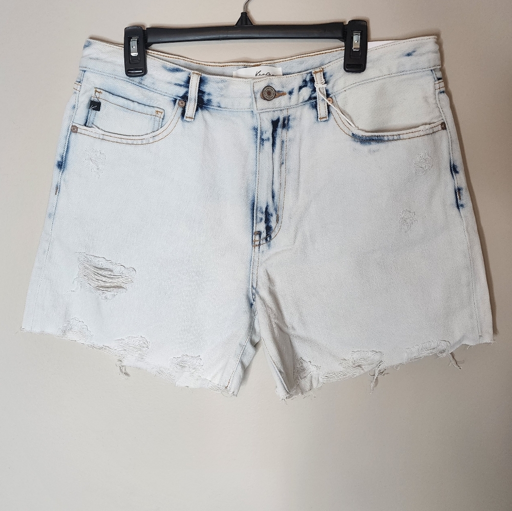 Kancan Light Acid Wash Shorts